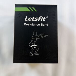 NWT Letsfit Resistance Bands Set 3 Piece Exercise Workout Loop Fitness Gym New